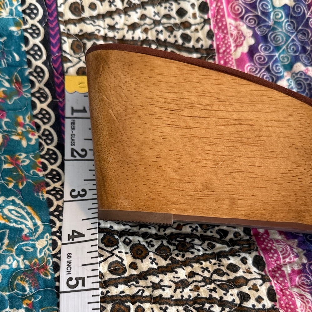 Tory Burch Brown Leather Slide Sandals - Picture 4 of 7